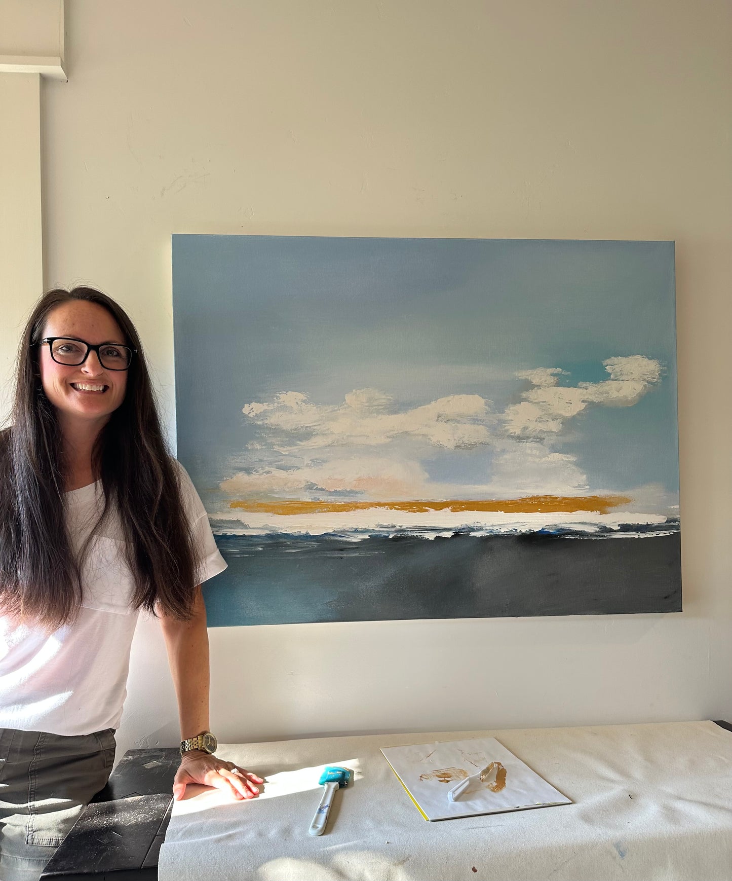 "Coastal Daydream" | Large 30x40" Original Acrylic Painting