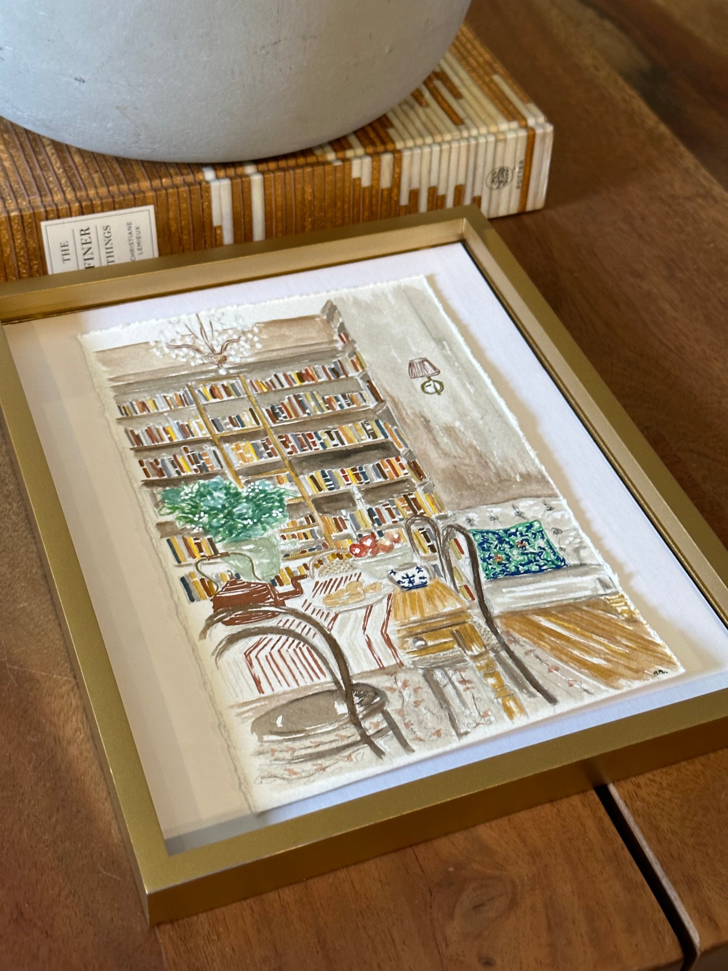 Custom Watercolor Interior Illustration