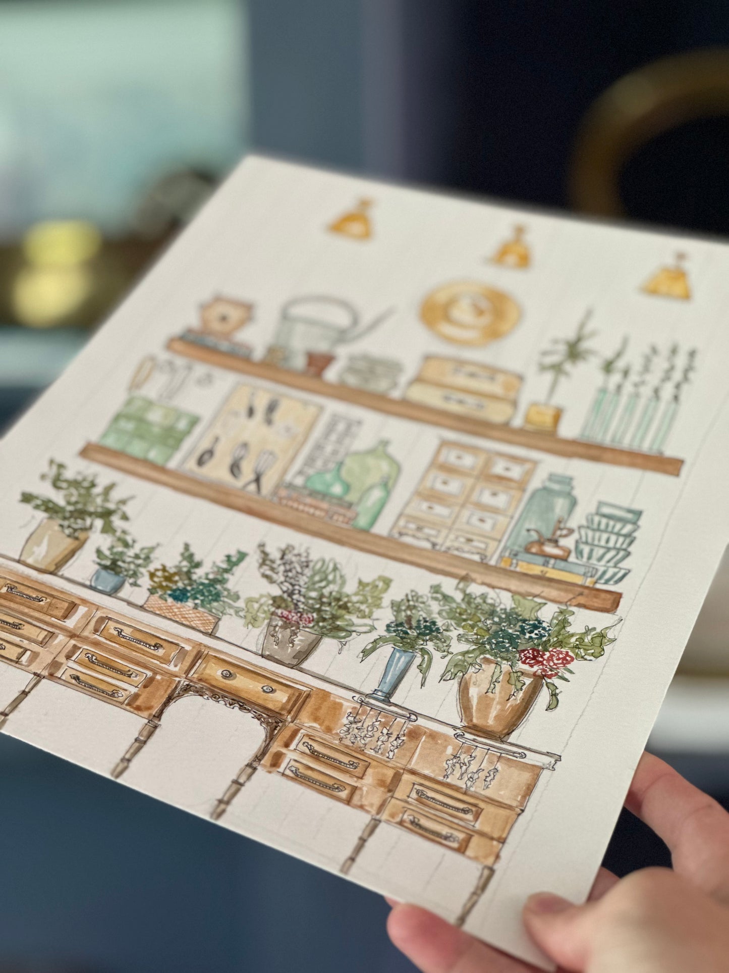 A Florist Illustration Original