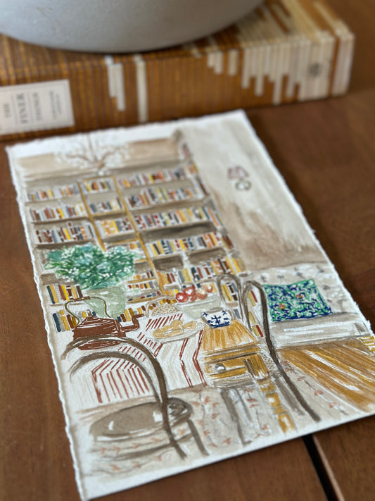 Custom Watercolor Interior Illustration