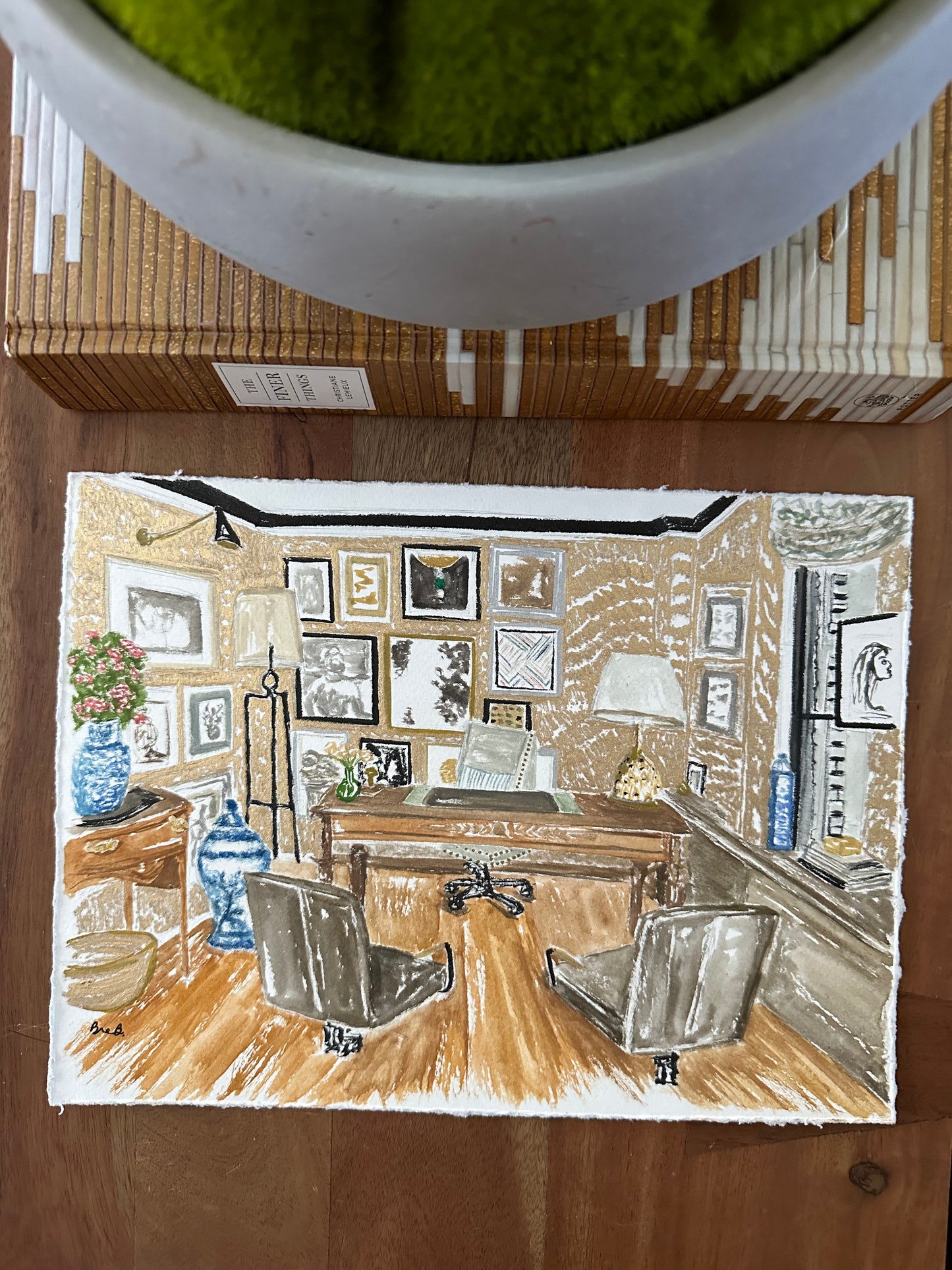 Custom Interior Illustration 9x12