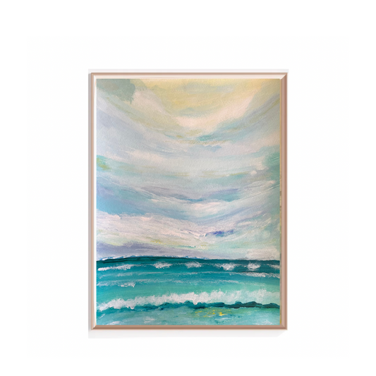 Serene Beach Coastal Original Painting