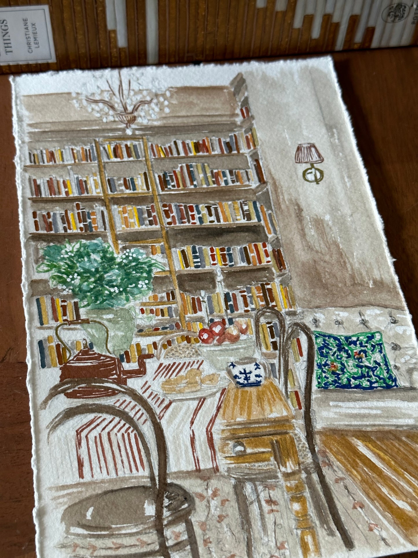 Custom Watercolor Interior Illustration