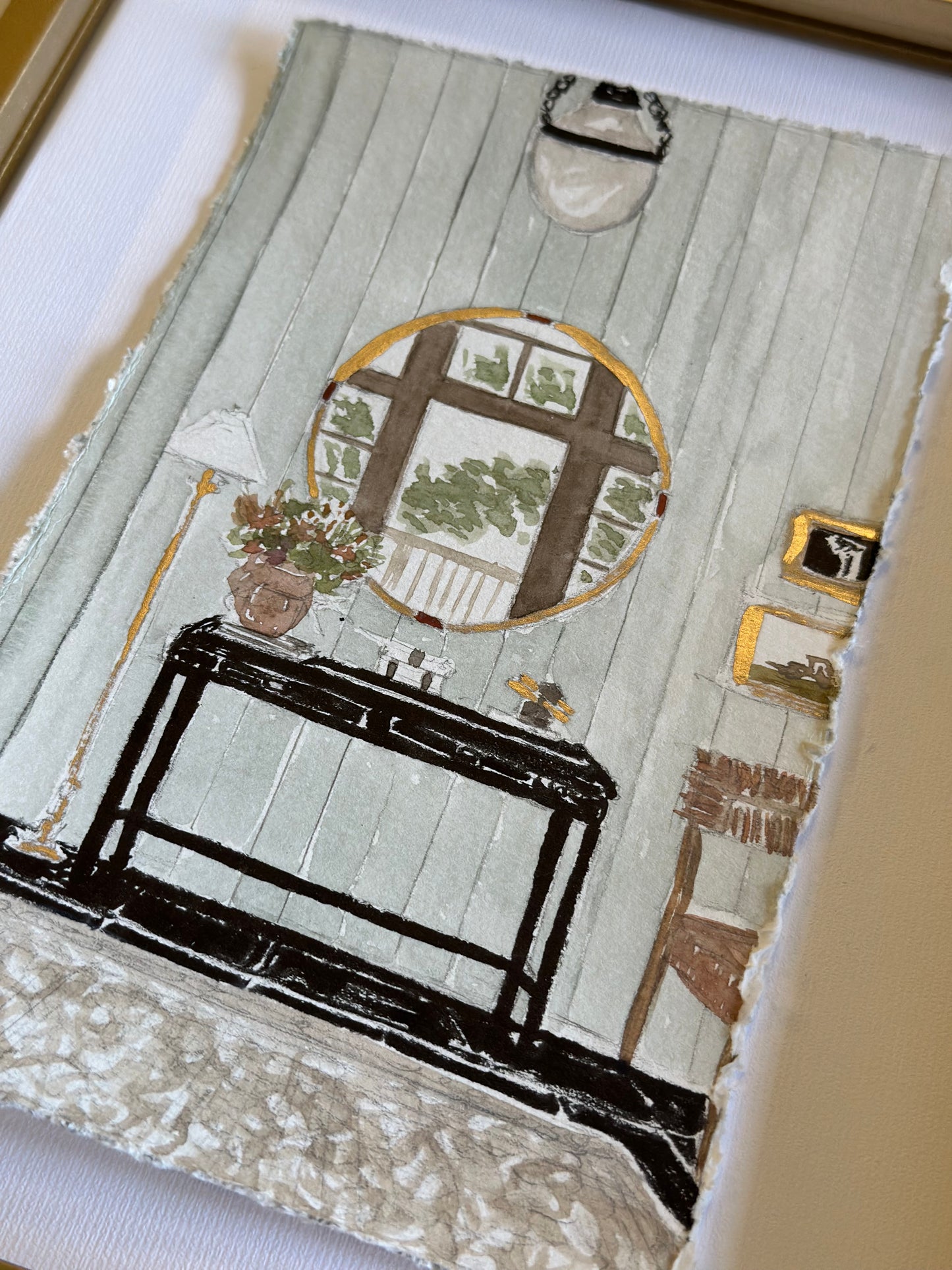 Custom Interior Illustration  Vignette Painting