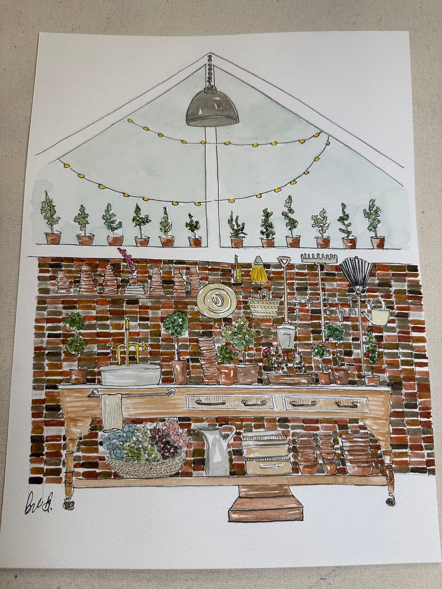 Gardener Illustration Original