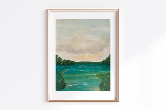 Golden Marshland Original Painting