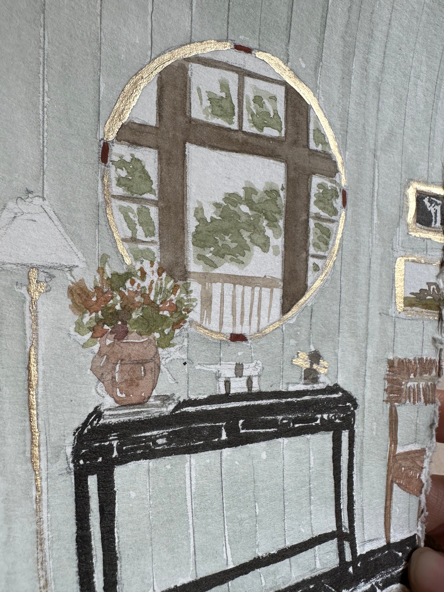 Custom Interior Illustration  Vignette Painting