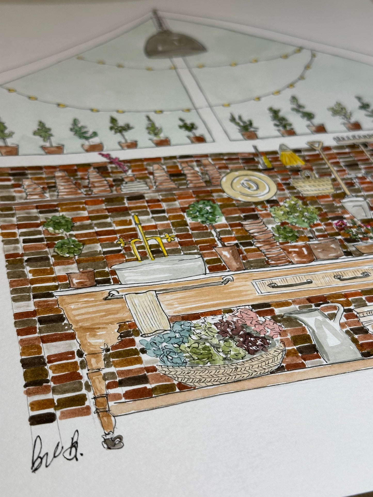 Gardener Illustration Original