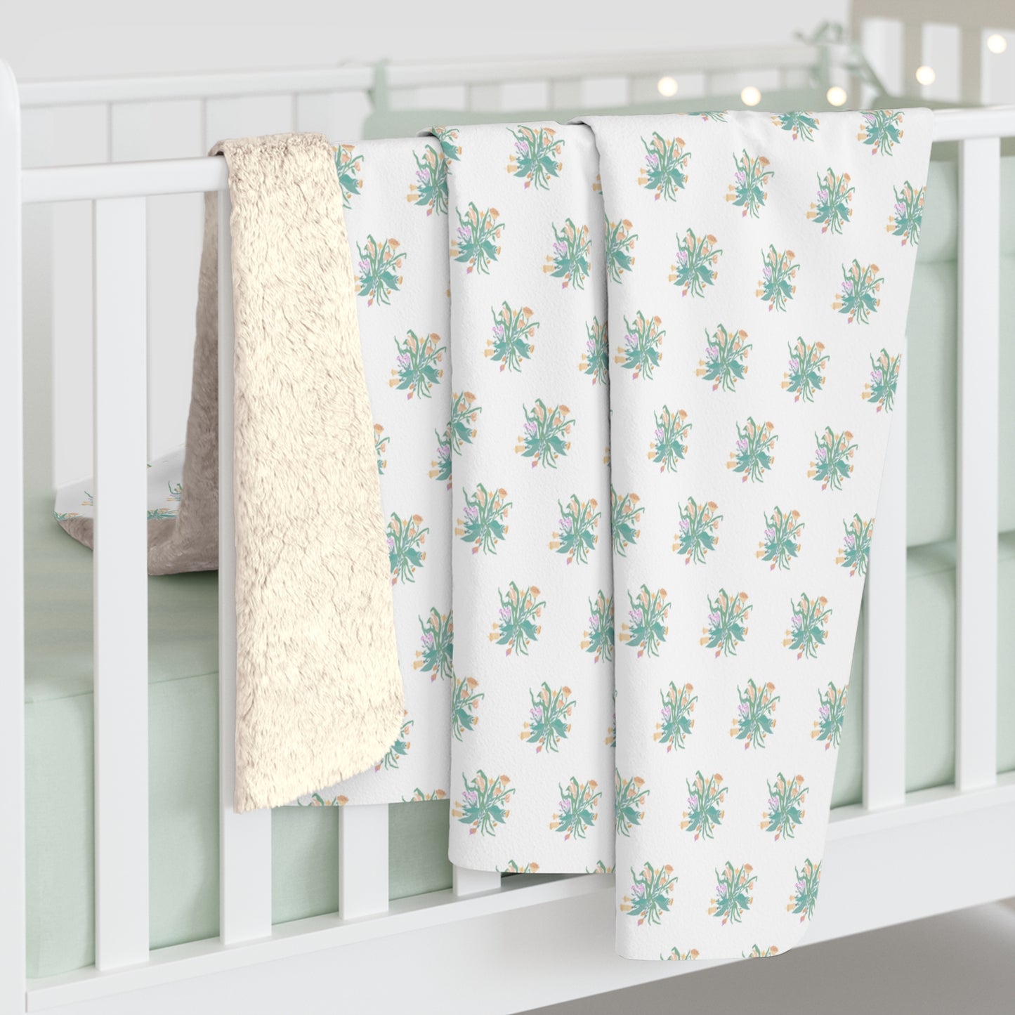 Sweet Floral Cozy Throw Blanket