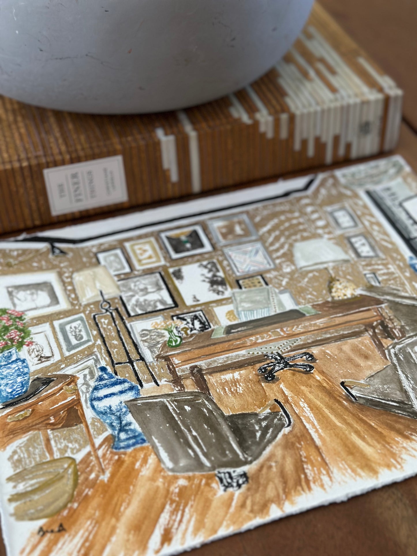 Custom Interior Illustration 9x12