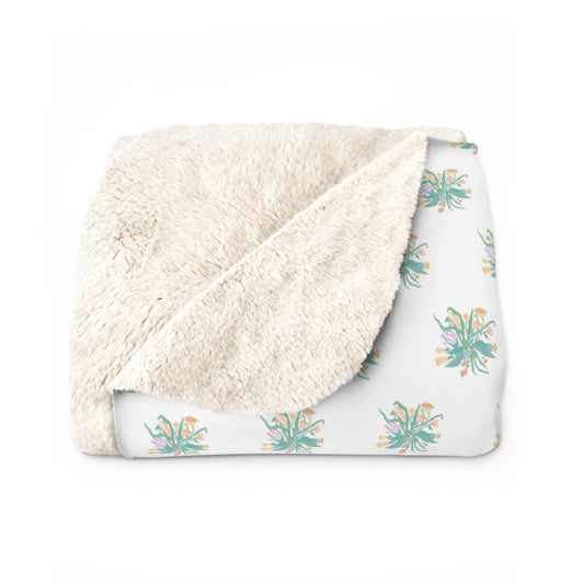 Sweet Floral Cozy Throw Blanket