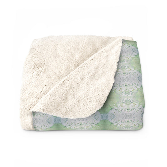 Classic Green Motief Cozy Throw Blanket