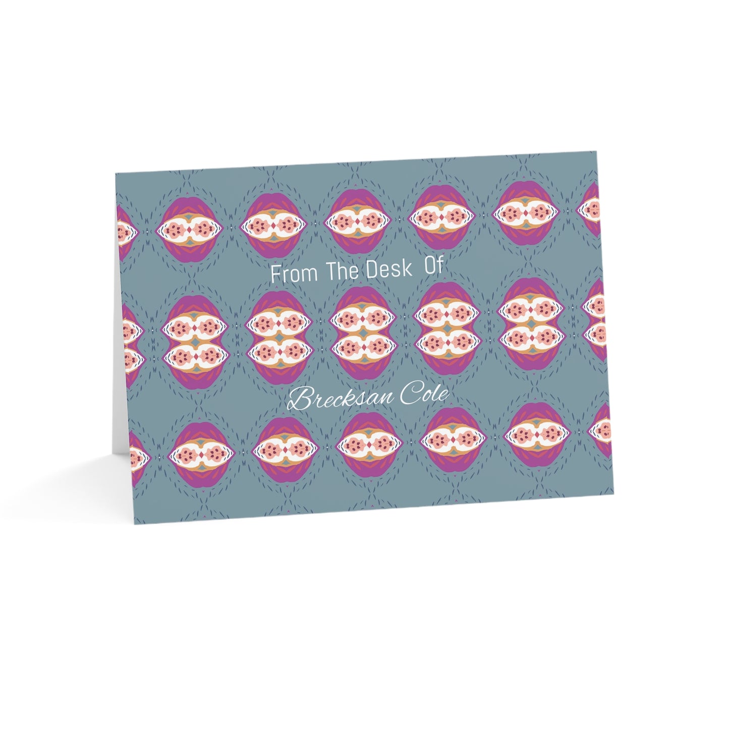 Custom Greeting Cards, From The Desk Of Colorful Personalized Stationery, From The Desk Of Custom Cards, Set of 10 ,30 50, Personalized Greeting Cards Pack, Note