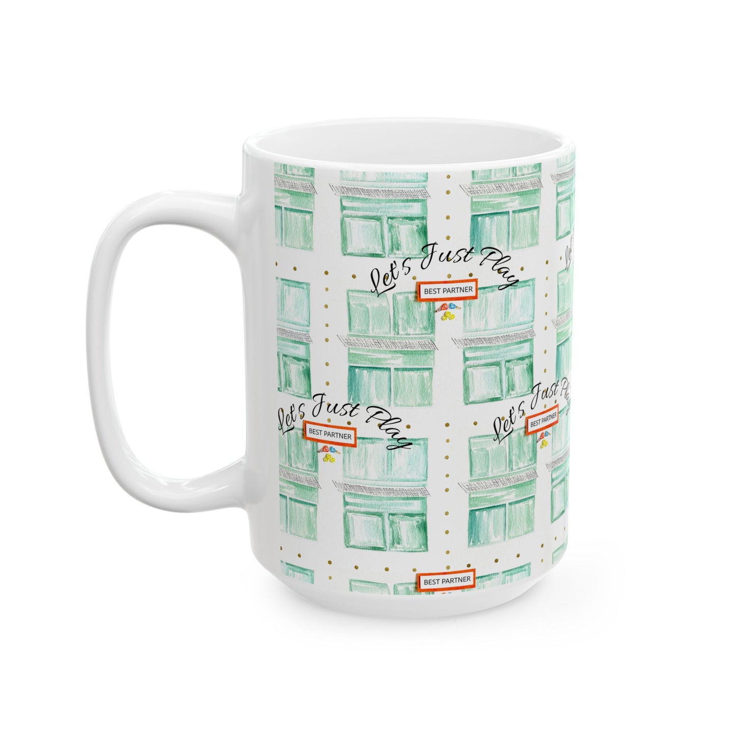 Pickleball Mug, Best Partner Pickleball Court Mug Gift