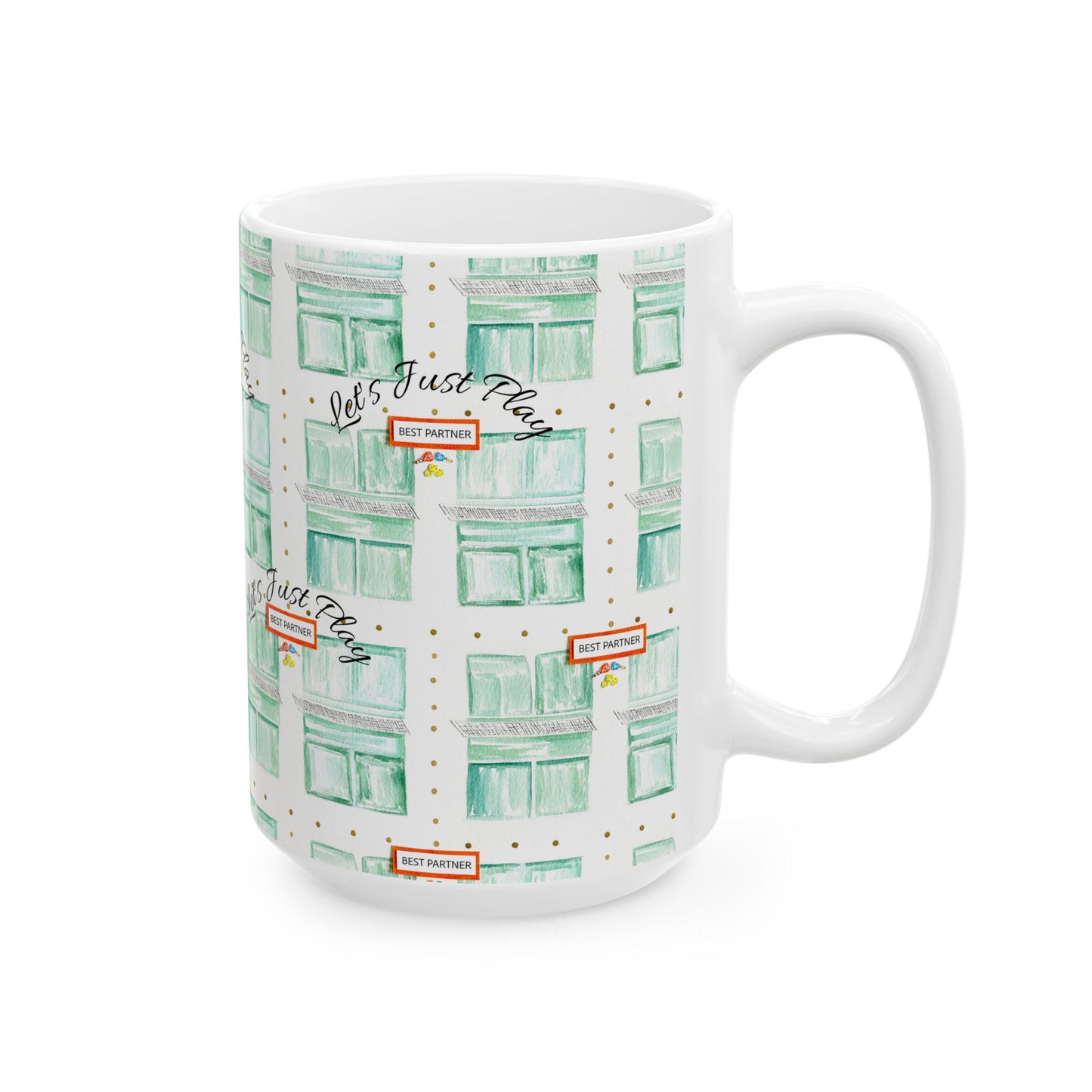 Pickleball Mug, Best Partner Pickleball Court Mug Gift