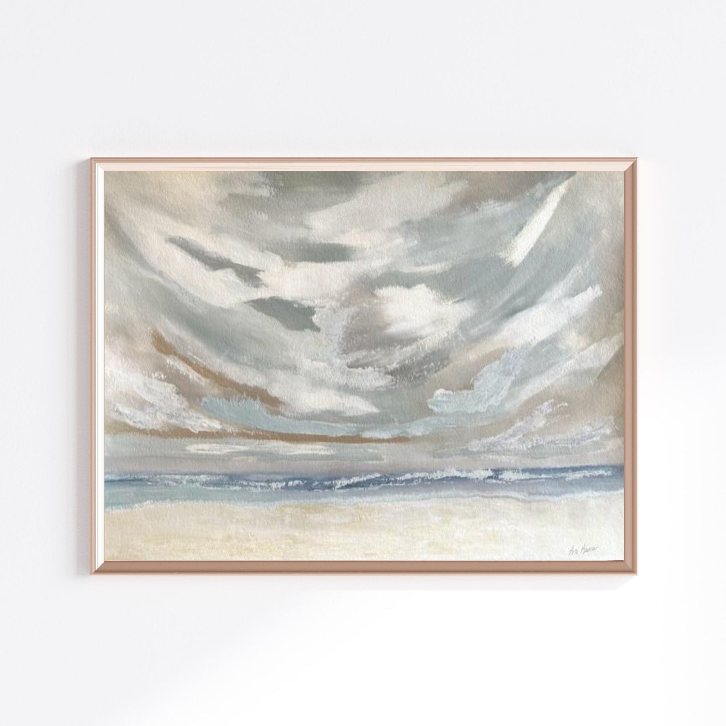Against The Tide Painting Print