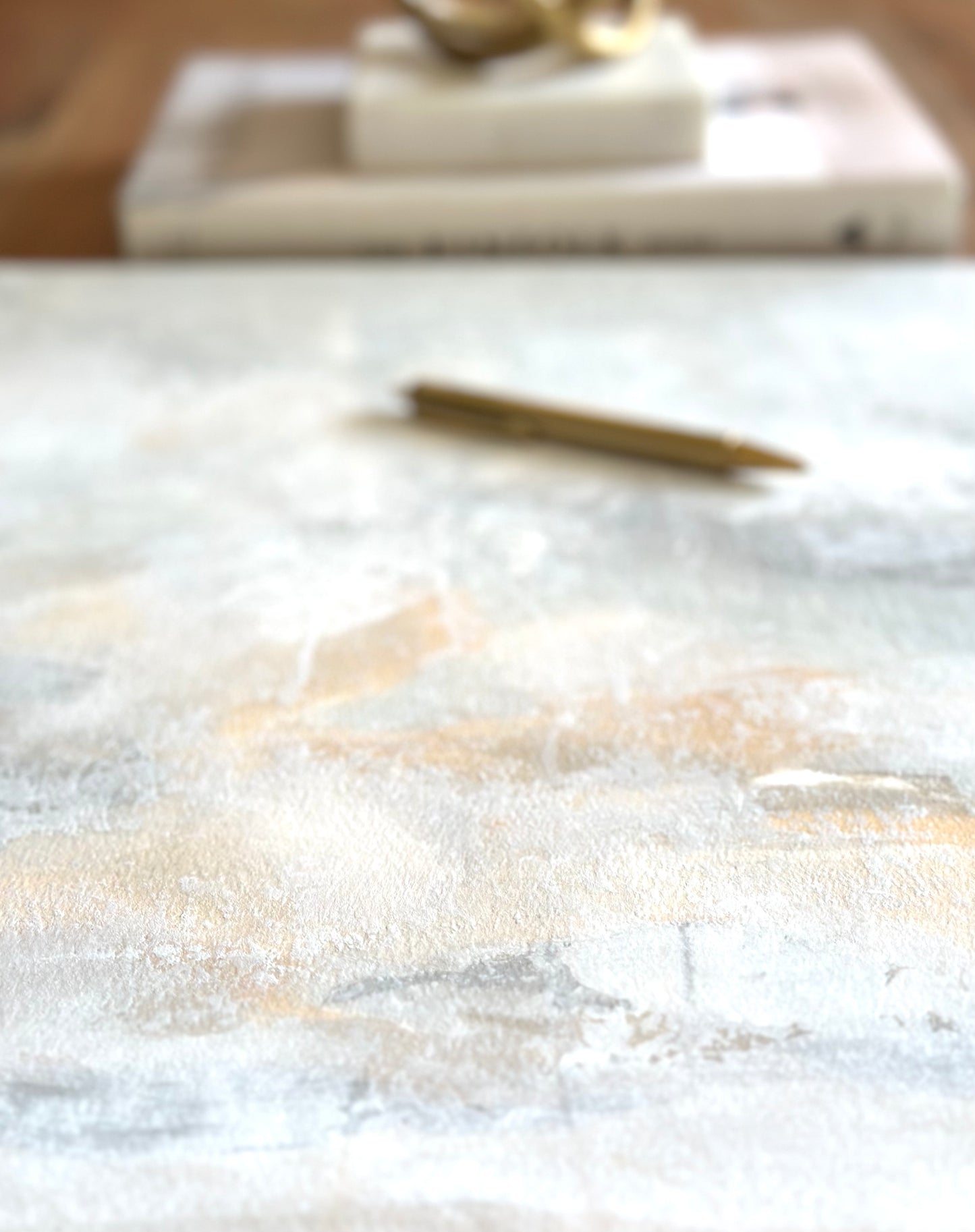 Original Abstract Neutral Painting