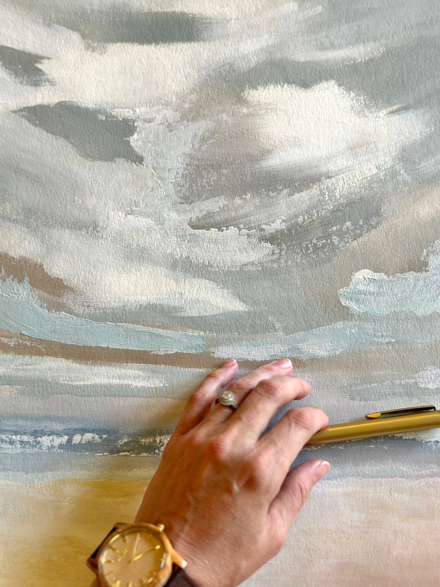 Against The Tide Painting Print