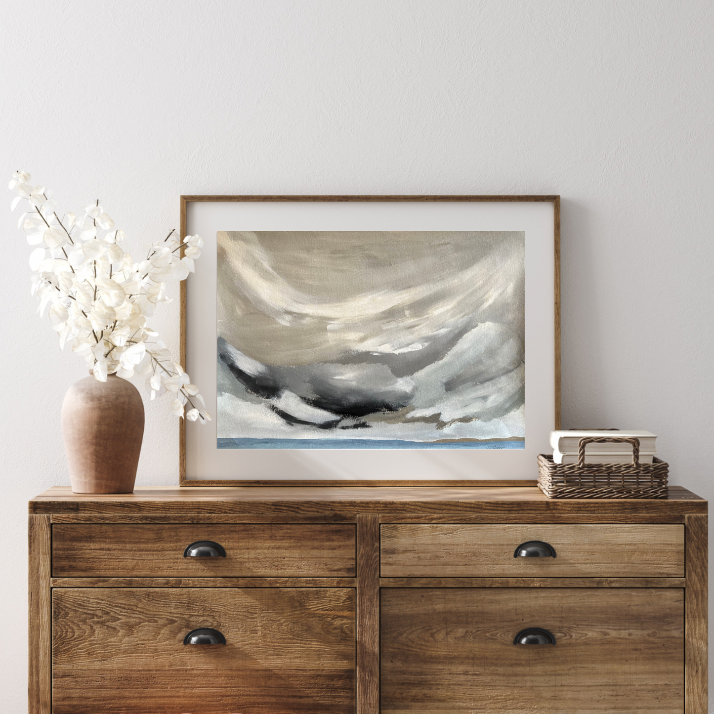 Blustery Beach Day Coastal Original Painting