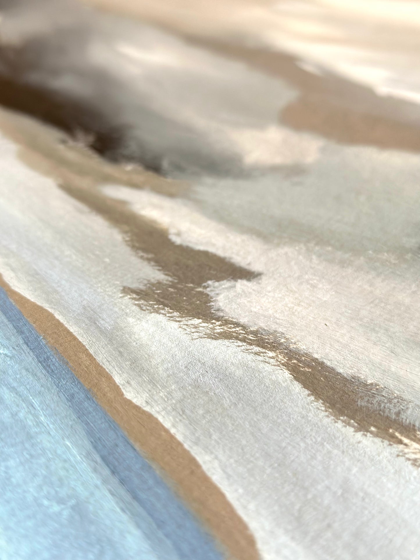 Blustery Beach Day Coastal Original Painting