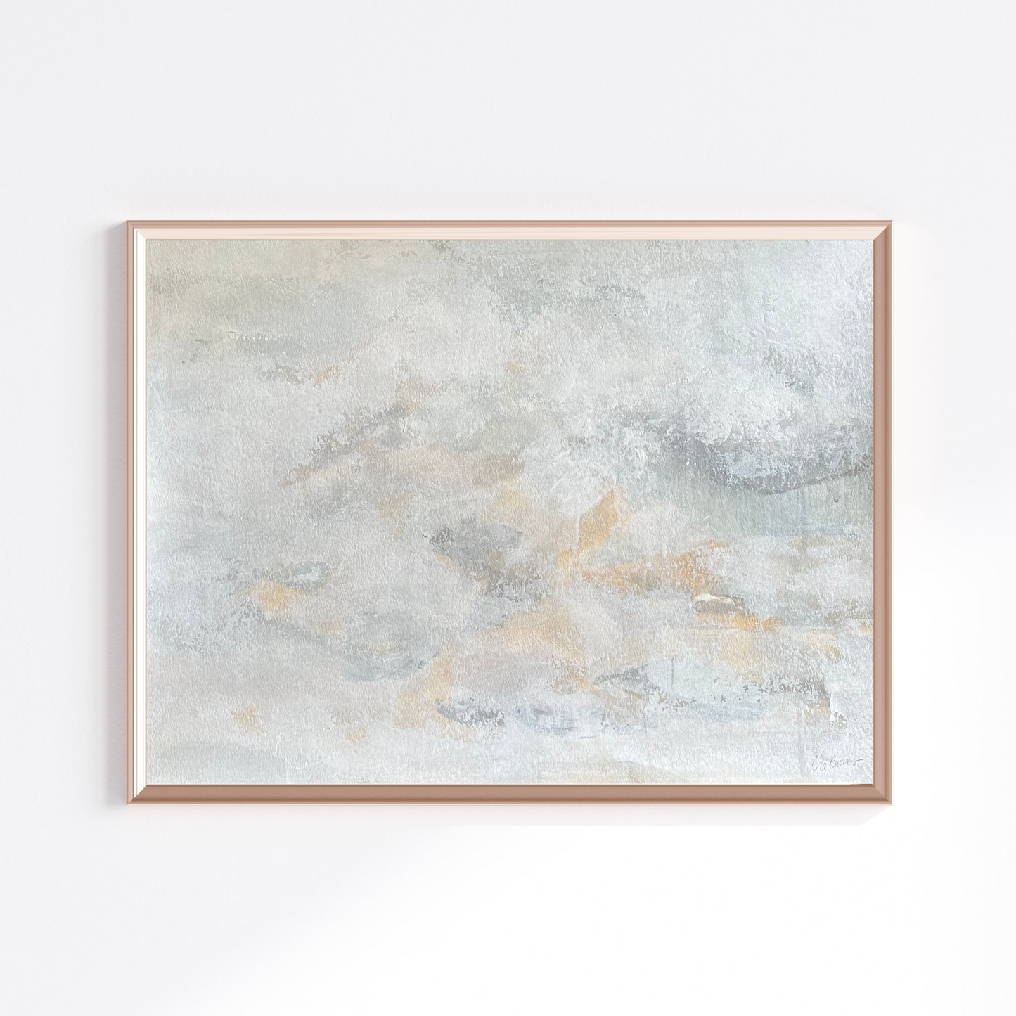 Original Abstract Neutral Painting