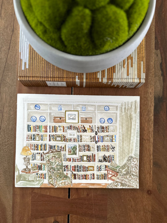 Bespoke Illustration | Living Room Bookcase