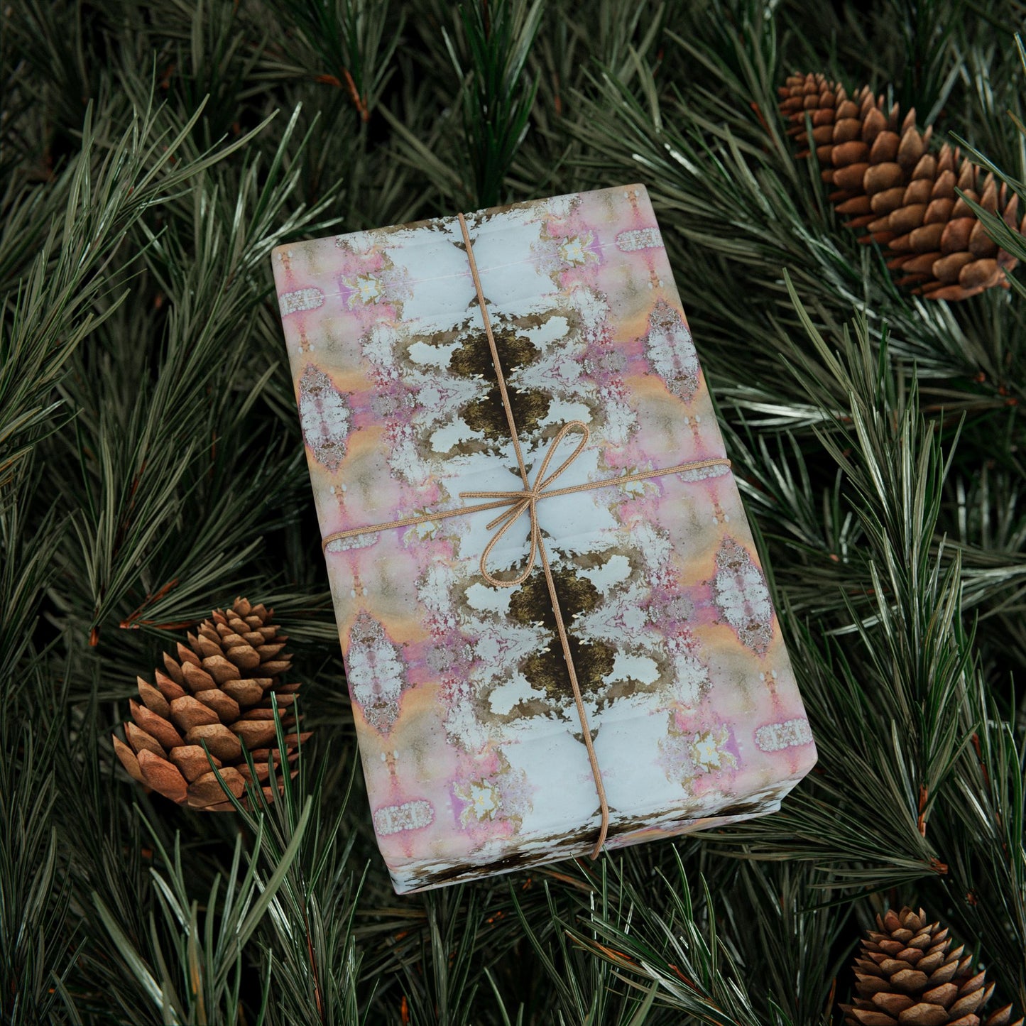 Glitzy Glam Watercolor Wrapping Paper