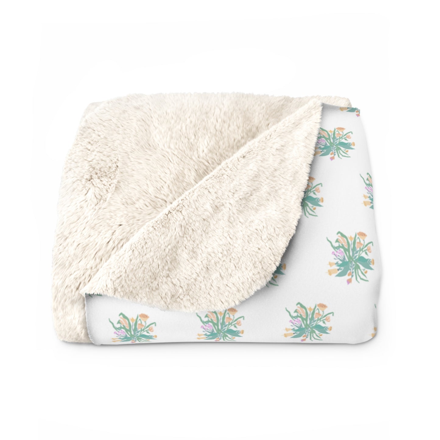 Sweet Floral Cozy Throw Blanket