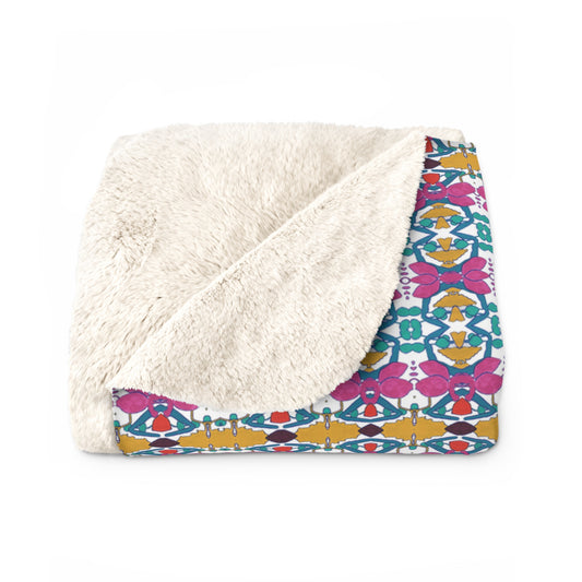 Pink And Gold Sherpa